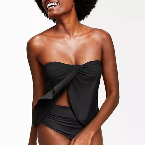 Vince Camuto Draped Tankini Top sz Sm - Picture 2 of 15